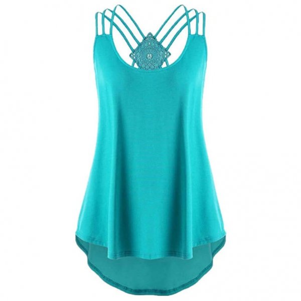 Sky Blue Women Comfortable Sleeveless Wear Lightweight