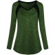 C-green Women Simple Long Sleeve Top For Sport